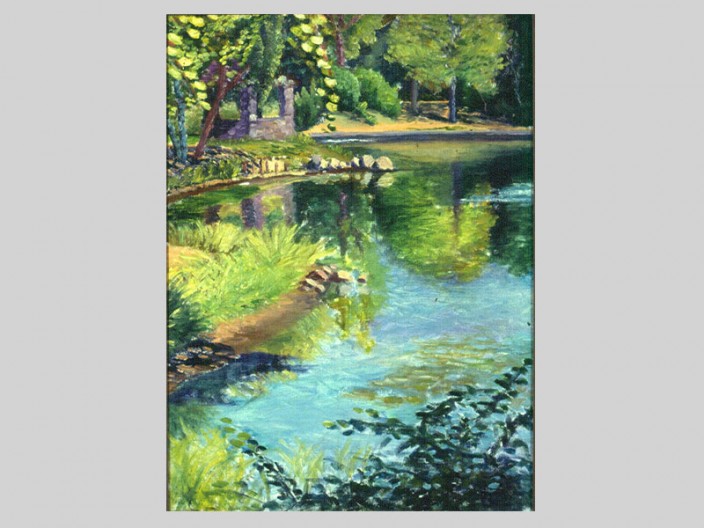 Cedar Brook Park, 1982, oil on board, ©2011, PPCD, LLC