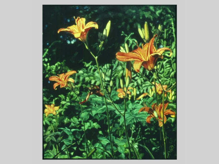 Daylillies, Oil on canvas, 1984, ©2011, PPCD, LLC