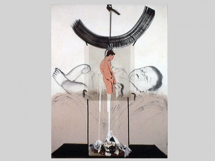 Look yourself in the face, 1994, oil/assemblage on canvas, ©2011, PPCD, LLC