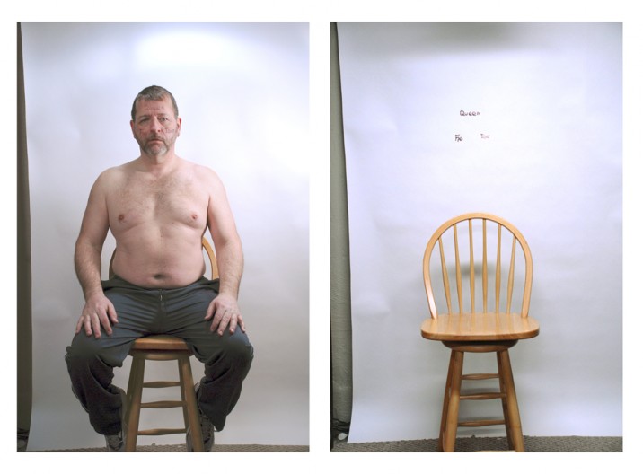 Queer, Fag, Idiot (Self-portrait), digital print, © 2011 Paul Pinkman