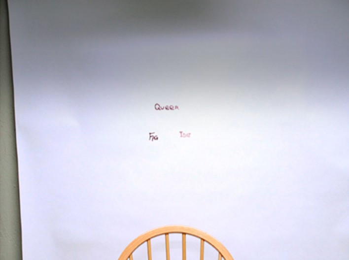 Queer fag idiot (detail), 2011, digital print ©2011, PPCD, LLC
