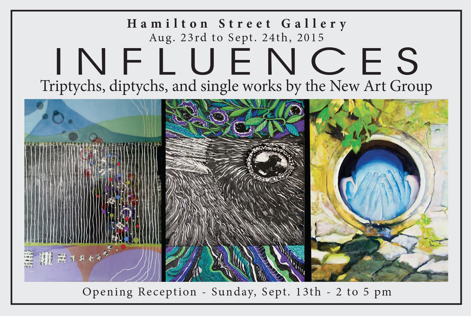“Influences” exhibition opens at Hamilton Street Gallery in Bound Brook