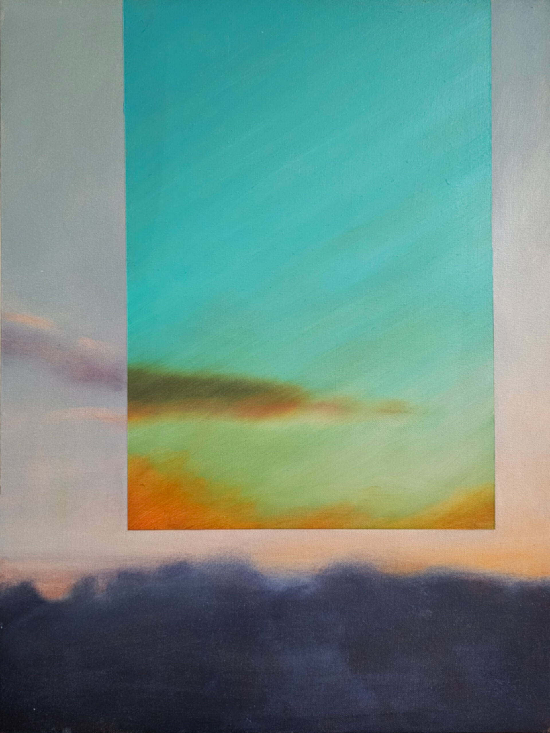 Skyscape, 2023. Oil on canvas, 24 x 18 inches